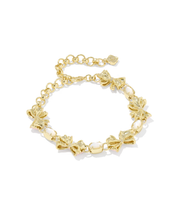 Cargar imagen en el visor de la galería, LSF Bow Gold Delicate Chain Bracelet, For Party Fashion Jewelry Gift Idea
