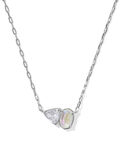 Cargar imagen en el visor de la galería, Colorful Birthstones Short Pendant Necklace for Women, Fashion Jewelry, Unique Gifts
