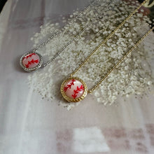Load image into Gallery viewer, Baseball Short Pendant Necklace in Ivory Mother-of-Pearl, Fashion Jewelry, Unique Gifts

