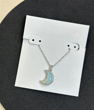 Carregar imagem no visualizador da galeria, Halloween Lunar Moon Crescent-shaped Short Pendant Necklace/Earrings for Women, Fashion Jewelry, Unique Gifts
