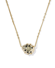 Load image into Gallery viewer, Ladybug Short Pendant Necklace, with Adjustable Slider Bead, Fashion Jewelry, Unique Gifts
