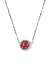 Load image into Gallery viewer, Ladybug Short Pendant Necklace, with Adjustable Slider Bead, Fashion Jewelry, Unique Gifts
