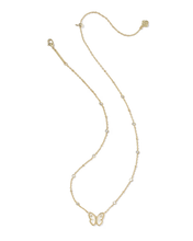 Load image into Gallery viewer, Butterfly Gold Short Pendant Necklace, with Adjustable Slider Bead, Fashion Jewelry, Unique Gifts
