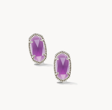 Load image into Gallery viewer, Amethyst Gemstone Natural Crystal Stud Earrings for Women Girls
