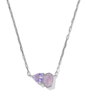 Cargar imagen en el visor de la galería, Colorful Birthstones Short Pendant Necklace for Women, Fashion Jewelry, Unique Gifts
