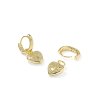 Load image into Gallery viewer, LSF Heart Gold Convertible Huggie Earrings For Party Fashion Jewelry Gift Idea
