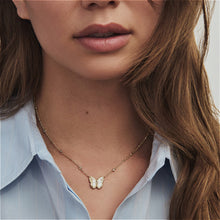 Load image into Gallery viewer, Butterfly Gold Short Pendant Necklace, with Adjustable Slider Bead, Fashion Jewelry, Unique Gifts
