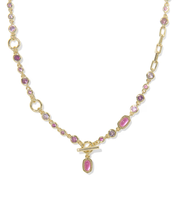 Carregar imagem no visualizador da galeria, Multi/White Pink Mix Crystal Illusion Strand Necklace/Huggie Earrings/Bracelet Jewelry Set for Women, Fashion Jewelry, Unique Gifts

