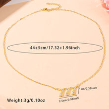 Carregar imagem no visualizador da galeria, Angel Number Necklace 111 222 333 777 Crystal Zircon Number Pendant Gold Chain Spiritual Lucky Charm Necklaces Women Jewelry With Message Card
