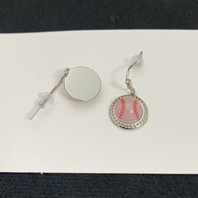 Load image into Gallery viewer, Sports Theme Dangle Earrings Soccer Basketball Volleyball Baseball Softball Game Day Fan Statement Earrings Jewelry Gift for Women Girls
