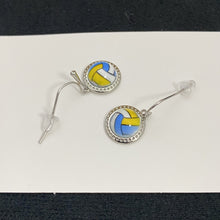 Load image into Gallery viewer, Sports Theme Dangle Earrings Soccer Basketball Volleyball Baseball Softball Game Day Fan Statement Earrings Jewelry Gift for Women Girls
