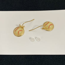 Load image into Gallery viewer, Sports Theme Dangle Earrings Soccer Basketball Volleyball Baseball Softball Game Day Fan Statement Earrings Jewelry Gift for Women Girls
