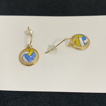 Load image into Gallery viewer, Sports Theme Dangle Earrings Soccer Basketball Volleyball Baseball Softball Game Day Fan Statement Earrings Jewelry Gift for Women Girls
