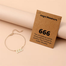 Carregar imagem no visualizador da galeria, Angel Number Bracelet 777 Stainless Steel Lucky Number Charm Spiritual Manifestation Dainty Bracelet
