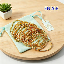 Load image into Gallery viewer, Dainty Gold Bead Stretch Bracelet, 14K Gold Plated Stackable Beaded Bracelets Trendy Everyday Jewelry for Women
