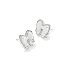 Lade das Bild in den Galerie-Viewer, Bow Stud Earrings in Carved Mother-of-Pearl, For Party Fashion Jewelry Gift Idea
