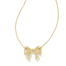 Carica l'immagine nel visualizzatore di Gallery, Elegant Bow Pendant Necklace in White Mix for Women, Fashion Jewelry Gift Idea
