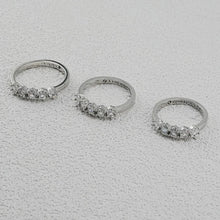 Load image into Gallery viewer, Sparkling Crystal Band Stackable Ring in White CZ, Wedding Band, Bridal Jewelry Gift For Women
