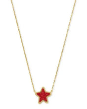 Carregar imagem no visualizador da galeria, Gold  Plated Small Star Drusy Pendant Necklace, Fashion Jewelry for Women

