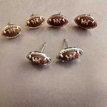 Carica l'immagine nel visualizzatore di Gallery, Orange Goldstone Football Stretch Bracelet/Stud Earrings, Fashion Jewelry, Unique Gifts
