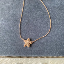 Carregar imagem no visualizador da galeria, Gold  Plated Small Star Drusy Pendant Necklace, Fashion Jewelry for Women
