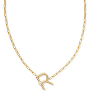 Cargar imagen en el visor de la galería, Gold Letter Initial A-Z Short Pendant Necklace in White Pearl, Fashion Jewelry, Unique Gifts
