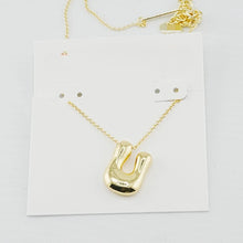 Cargar imagen en el visor de la galería, Gold Personalized Letter Initial A-Z Short Pendant Necklace, Gift for Mom Girlfriend Birthday Valentines Day
