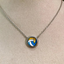 Carregar imagem no visualizador da galeria, Blue Volleyball Short Pendant Necklace,Fashion Jewelry,Unique Gifts
