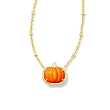 Charger l'image dans la galerie, Halloween Orange Small Pumpkin Spooky Mood Gemstone Pendant Necklace for Women, Fashion Jewelry, Unique Gifts
