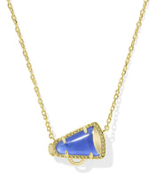 Load image into Gallery viewer, Cheer Megaphone Short Pendant Necklace in Mother-of-Pearl,Fashion Jewelry, Unique Gifts
