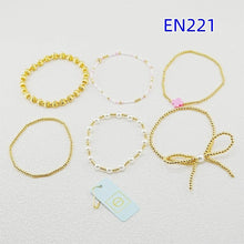 Cargar imagen en el visor de la galería, Bow KNOT Pearl Beaded Layered Bracelets, Fashion Jewelry Gift for Women Daily Layering
