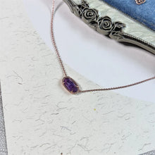 Carregar imagem no visualizador da galeria, Amethyst Natural Crystal Gemstone Pendant Necklace for Women, Fashion Jewelry, Unique Gifts

