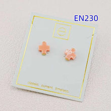 Cargar imagen en el visor de la galería, Fashion Jewelry New Colorful Cross Stud Earrings for Women Birthday Gifts, Unique Gift
