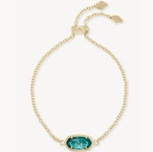 Load image into Gallery viewer, London Blue Clear Glass Gemstone Adjustable Chain Bracelet for Women, Fashion Jewelry

