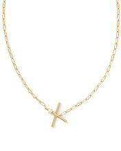 Cargar imagen en el visor de la galería, Gold Letter Initial A-Z Short Pendant Necklace in White Pearl, Fashion Jewelry, Unique Gifts
