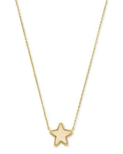 Carregar imagem no visualizador da galeria, Gold  Plated Small Star Drusy Pendant Necklace, Fashion Jewelry for Women
