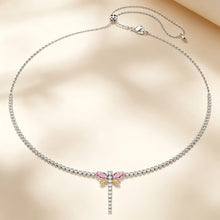 Load image into Gallery viewer, Silver Plated Cubic Zirconia Crystal Dragonfly Necklaces Earrings Bracelets Rings Bridal Wedding Jewelry for Women
