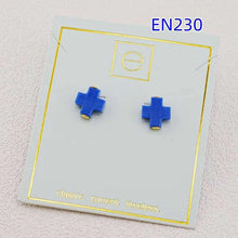 Cargar imagen en el visor de la galería, Fashion Jewelry New Colorful Cross Stud Earrings for Women Birthday Gifts, Unique Gift
