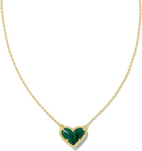 Load image into Gallery viewer, Heart Natural Crystal Gemstone Adjustable Pendant Necklace for Women, Fashion Jewelry

