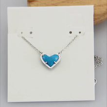 Load image into Gallery viewer, Heart Natural Crystal Gemstone Adjustable Pendant Necklace for Women, Fashion Jewelry
