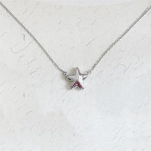 Load image into Gallery viewer, Silver Plated Small Jae Star Drusy Pendant Necklace, Fashion Jewelry for Women

