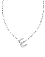 Load image into Gallery viewer, Silver Letter Initial A-Z Short Pendant Necklace in White Pearl, Fashion Jewelry, Unique Gifts

