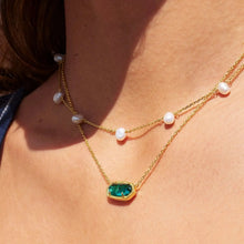 Load image into Gallery viewer, London Blue Clear Glass Gemstone Pendant Necklace for Women, Fashion Jewelry, Unique Gifts
