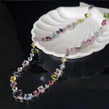 Carregar imagem no visualizador da galeria, Candy Colorful Imitation Crystal Dopamine Unique Design Choker Necklace Bracelet Earrings, Jewelry for Women Bridal Gift
