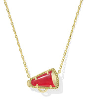 Load image into Gallery viewer, Cheer Megaphone Short Pendant Necklace in Mother-of-Pearl,Fashion Jewelry, Unique Gifts
