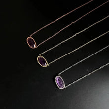 Carregar imagem no visualizador da galeria, Amethyst Natural Crystal Gemstone Pendant Necklace for Women, Fashion Jewelry, Unique Gifts

