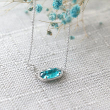 Load image into Gallery viewer, London Blue Clear Glass Gemstone Pendant Necklace for Women, Fashion Jewelry, Unique Gifts

