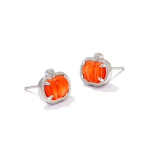 Load image into Gallery viewer, Halloween Series Orange Pumpkin Spooky Mood Stretch Bracelet/Stud Earrings, Fashion Jewelry, Unique Gifts
