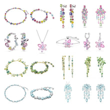 Carica l'immagine nel visualizzatore di Gallery, Candy Colorful Crystal Dopamine Unique Design Choker Necklace Bracelet Earrings Rings, Jewelry for Women Bridal Gift
