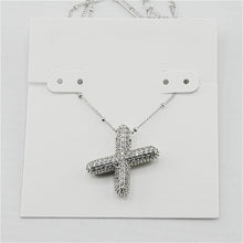 Lade das Bild in den Galerie-Viewer, Silver Letter Initial A-Z Short Pendant Necklace, Cubic Zirconia Inlaid, Fashion Jewelry, Unique Gifts
